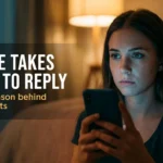 Woman holding smartphone waiting anxiously for a text reply